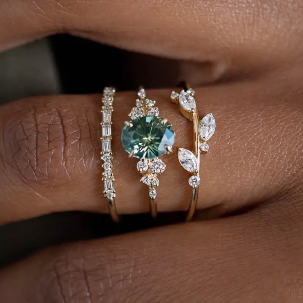 3pc Set Simple Classic Zircon